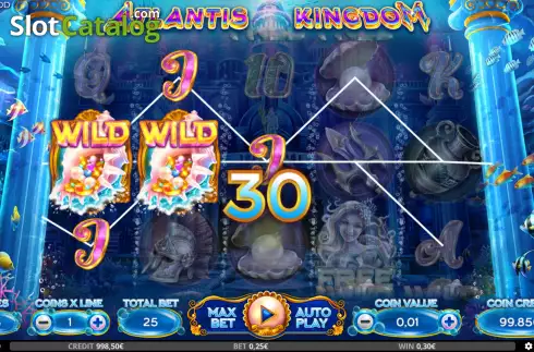 Win screen 2. Atlantis Kingdom slot
