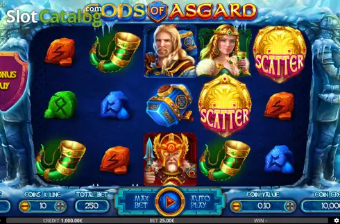 画面2. Gods of Asgard カジノスロット