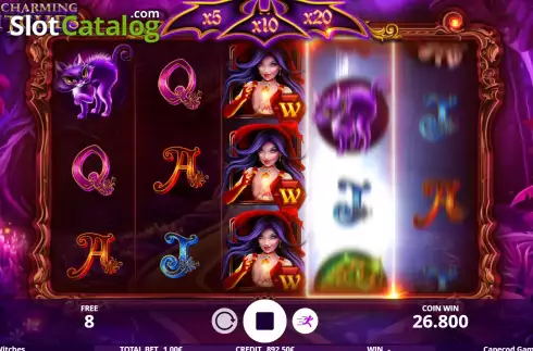 Free Spins screen 2. Charming Witches slot