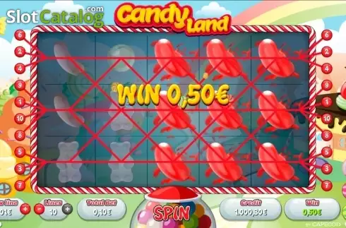 Skärmdump4. Candy Land (Capecod Gaming) slot