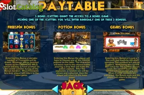 Paytable 2. Genius (Capecod Gaming) slot