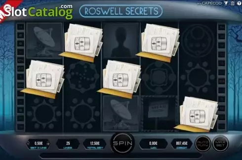 Free spins get screen. Roswell Secrets slot