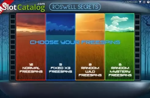 Bildschirm7. Roswell Secrets slot