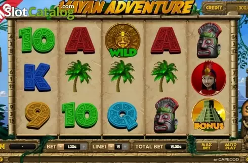 Game Workflow screen. Mayan Adventure slot