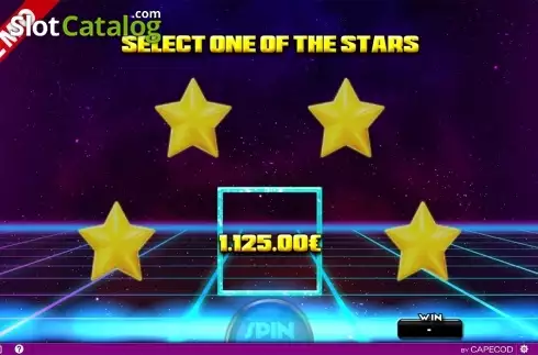 Bonus game win screen. Lucky Star (Capecod Gaming) slot