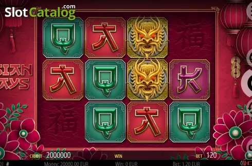 Game screen. Asian Ways slot