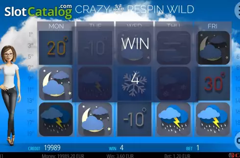 Win screen 2. Crazy Weather slot