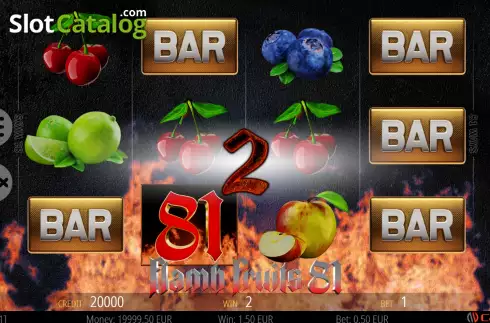 Win screen. Flamb Fruits 81 slot