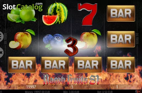Win screen 2. Flamb Fruits 81 slot