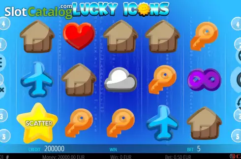 Bildschirm2. Lucky Icons slot