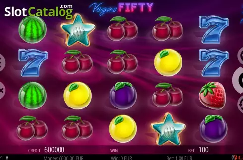 Game screen. Vegas Fifty slot
