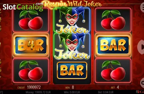 Win screen 2. Respin Wild Joker slot