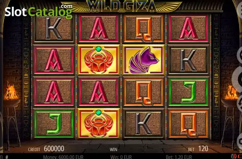 Game screen. Wild Giza slot