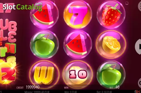 Win screen. 27 Bubble Fruits slot