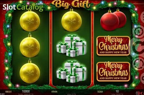Game screen. Big Gift slot