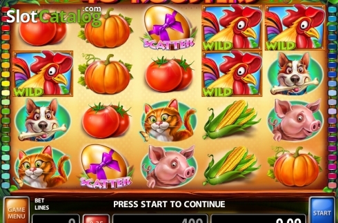 Win Screen 1. 40 Roosters slot