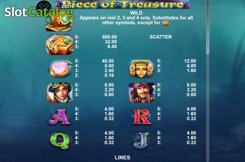 Ecran6. Piece of Treasure slot