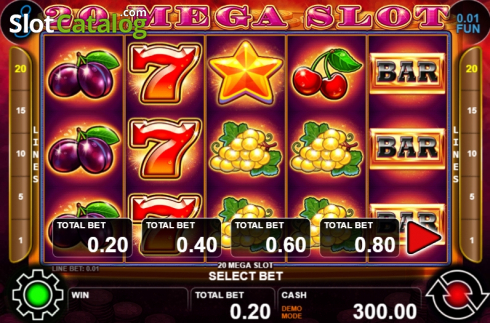 画面2. 20 Mega Slot カジノスロット