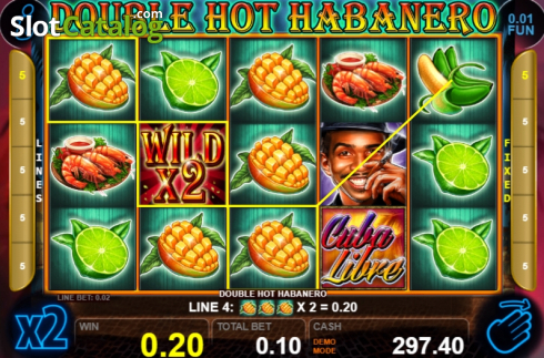 Bildschirm4. Double Hot Habanero slot