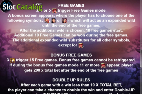 Game rules 1. The Red Temple (Casino Technology) slot
