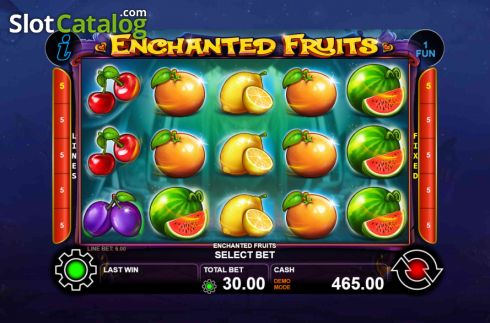 画面2. Enchanted Fruits カジノスロット