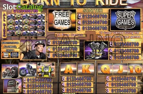 Schermo6. Born To Ride slot