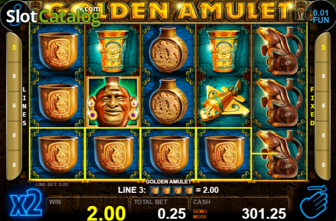 Win screen 3. Golden Amulet slot