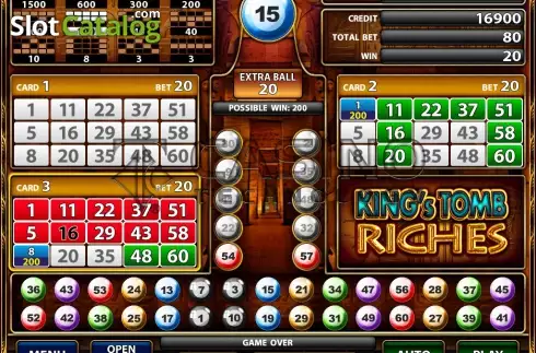 Screen2. King's Tomb Riches slot