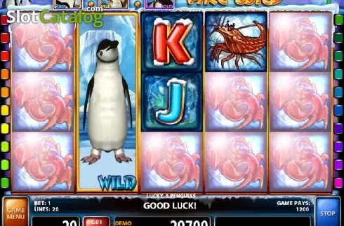 Schermo 4. Lucky 3 Penguins slot