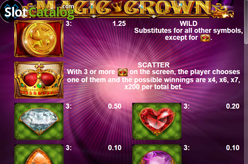 Captura de tela6. Magic Crown slot