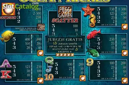 Skärmdump4. Ocean Riches (Casino Technology) slot