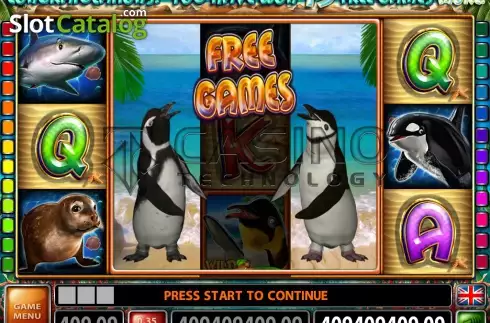 Ekran4. Penguin Party (Casino Technology) yuvası