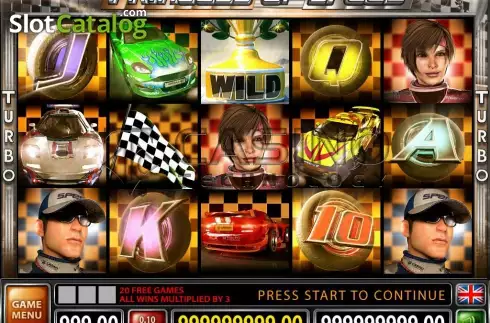 Bildschirm5. Princess Of Speed slot