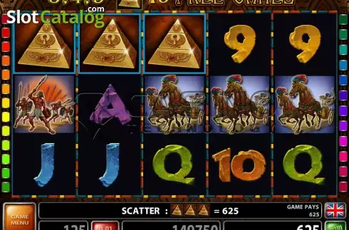Win screen 2. Ramesses The Great slot