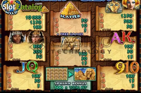 Bildschirm5. Secrets Of Giza slot