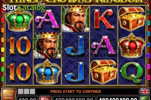 Bildschirm2. Three Crowns Kingdom slot