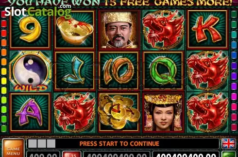 Bildschirm4. Three Dragons slot