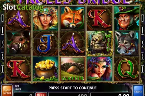 Screen2. Trolls Bridge (Casino Technology) slot