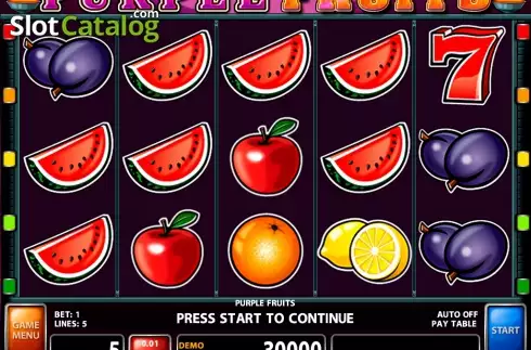 Bildschirm4. Purple Fruits slot