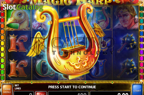 Pantalla3. Magic Harp Tragamonedas 