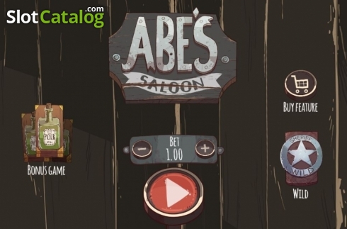 Start Screen. Abe's Saloon slot