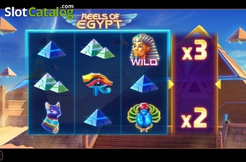 Schermo3. Reels of Egypt slot