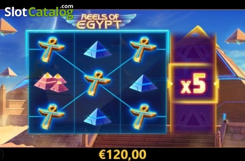 Win Screen 2. Reels of Egypt slot