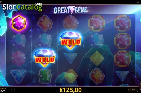 Win screen 4. Great Gems slot