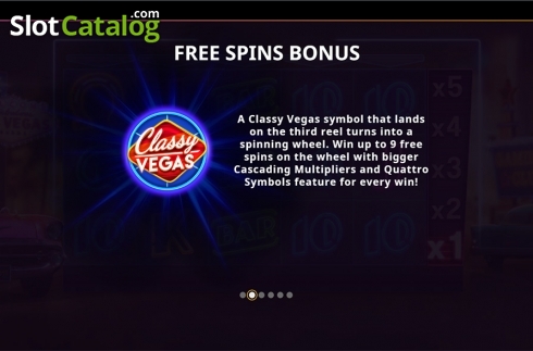 Paytable 2. Classy Vegas slot