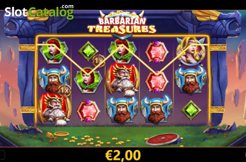 Win Screen 1. Barbarian Treasures slot