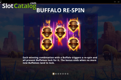 Features . Buffalo Respin slot