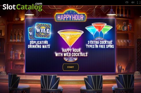 Start Screen. Happy Hour (Cayetano Gaming) slot