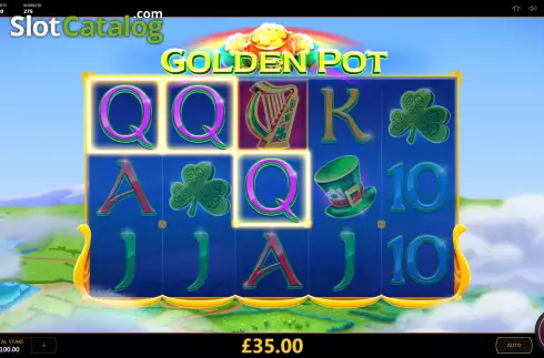 Win screen. Golden Pot slot