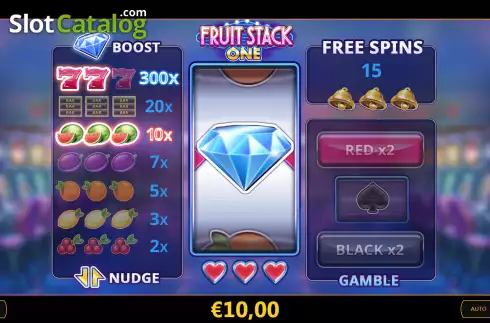 Win screen. Fruit Stack One slot